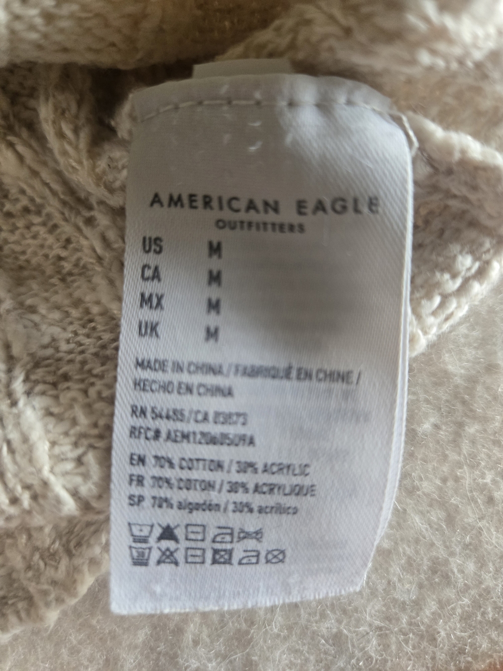 American Eagle Outfitters Cable Knit Tank Top in Light Tan - Picture 5 of 5